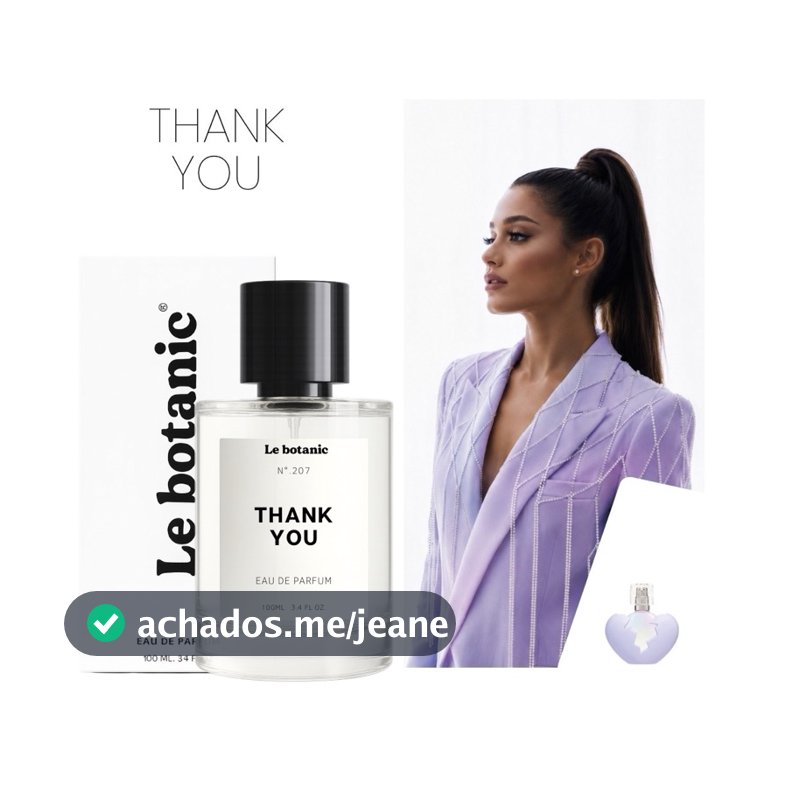 Perfume Thank You  - Le botanic - Alta Fixação