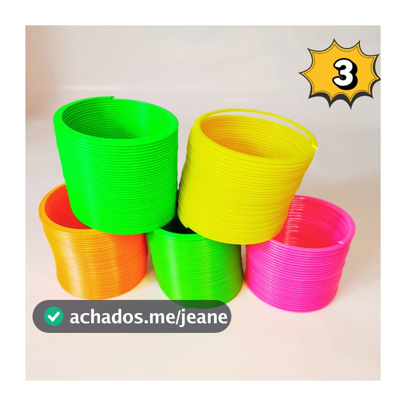 3 Mola Maluca Cor Única, Brinquedo Infantil.