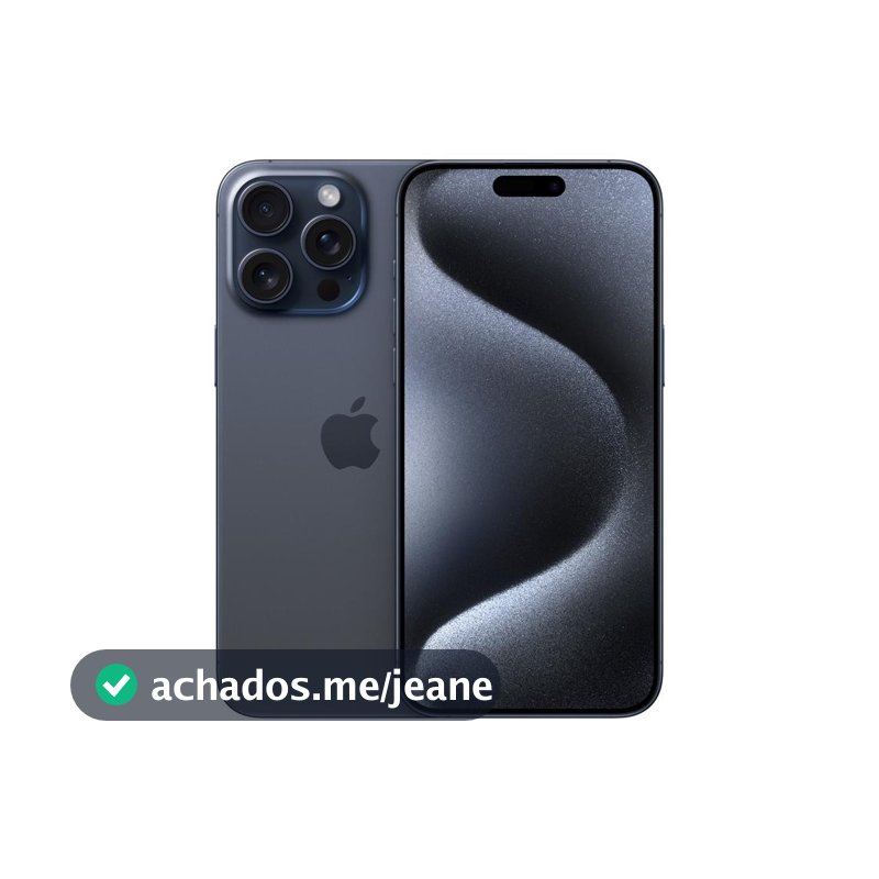 Usado: iPhone 15 Pro Max 256GB Azul Bom - Trocafy - Apple