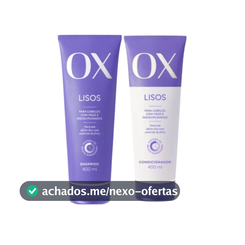 Kit Shampoo + Condicionador  OX Lisos 400ml