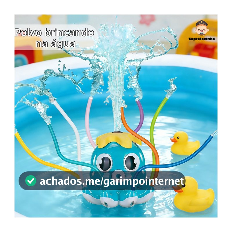 Sprinkler Giratório Jogos Ao Ar Livre Para Crianças Jardim Polvo Verão Brinquedo De Água