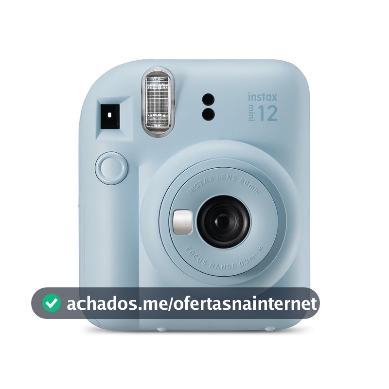 Câmera instantânea Instax Mini 12 800 ISO Azul Candy Fujifilm
