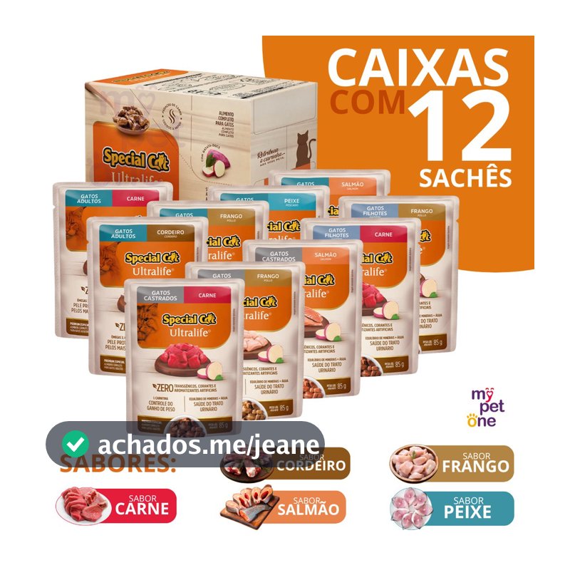 Caixa 12 Sachê Premium Special Cat