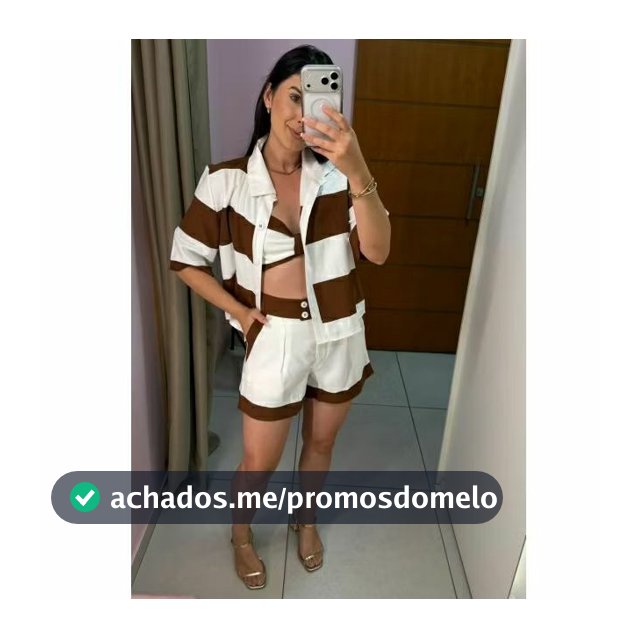 Conjunto Feminino Trijunto Virginia Estilo Luxo – Tecido Sensorial marrante(M ao G e GG)3 peças shorts forrado
