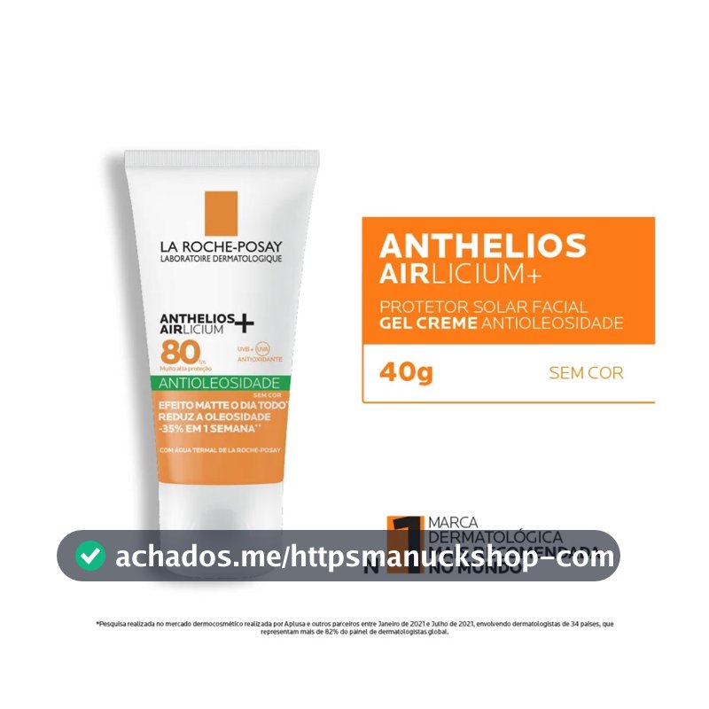 Protetor Anthelios Airlicium Antioleosidade Fps80 40g