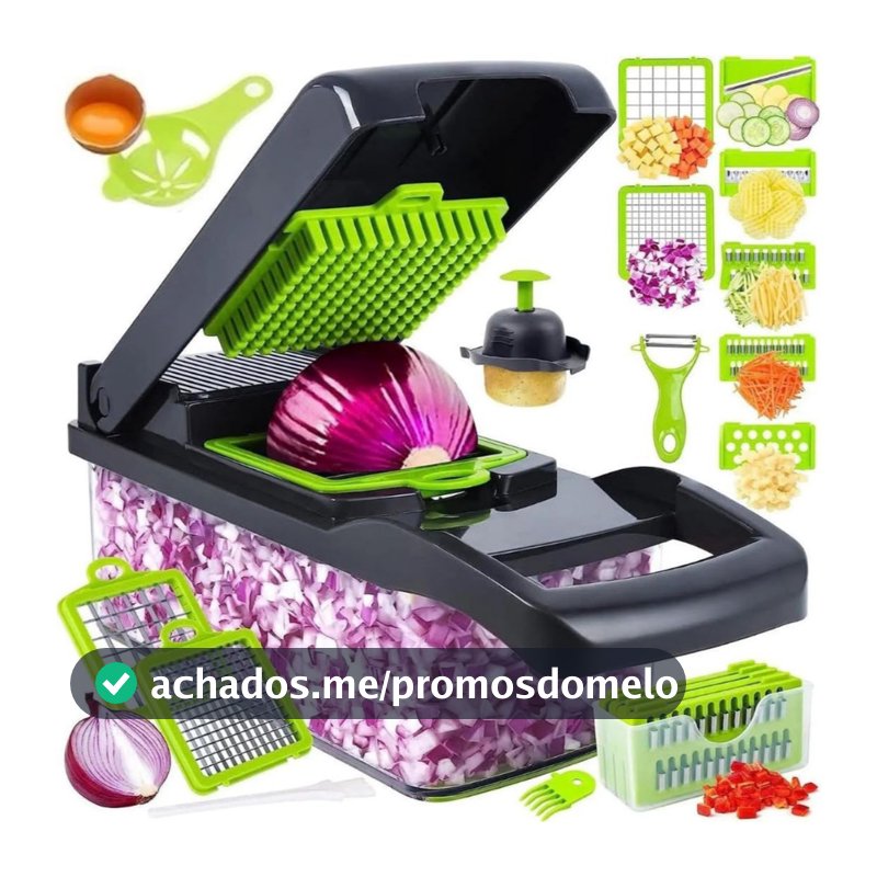 Fatiador Profissional Multifuncional De Aço Inoxidável 16 Em 1 Para Vegetais/Frutas/Legumes