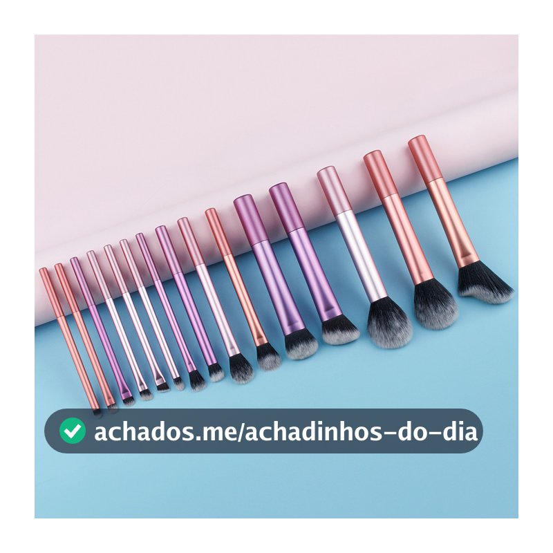 Conjunto de Escova Profissional  8/12/14 Peças Alta Qualidade para Maquiagem Criar Base sem Falhas