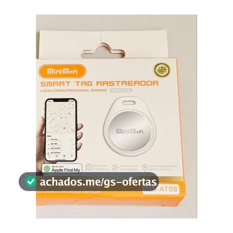 Smart Air Tag Rastreador Bluetooth para iPhone | Localizador App iOS Objetos Perdidos/Pet