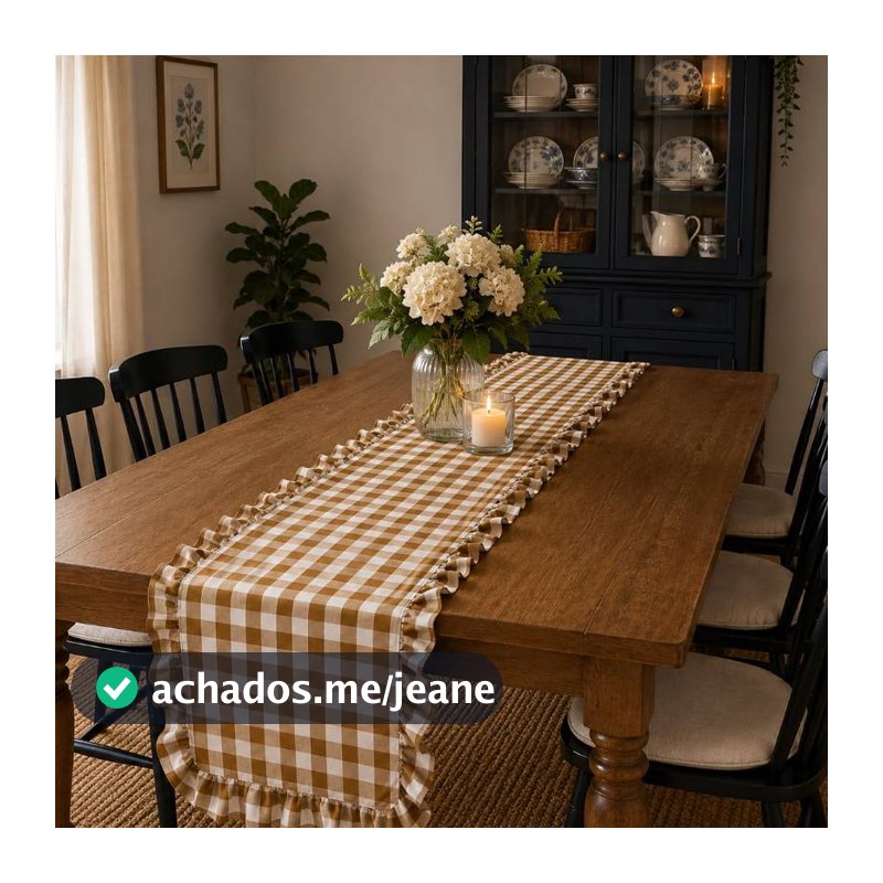 Caminho de Mesa  Retangular Toalha Estampadas ou JOGO AMERICANO 1,60x0,50 Decorativa  Home