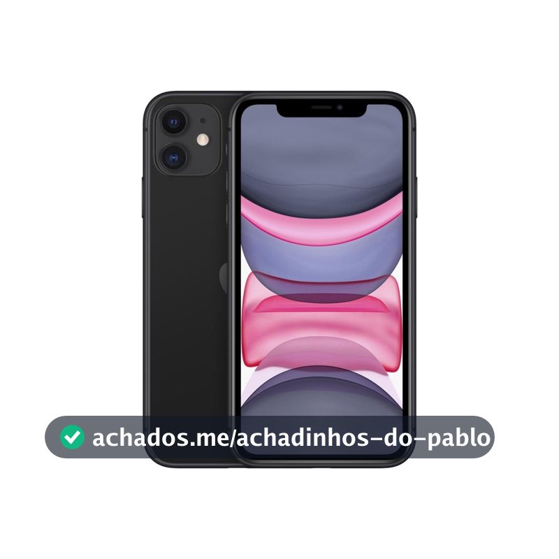 Usado: iPhone 11 64GB Preto Bom - bateria 70% - Trocafy - Apple