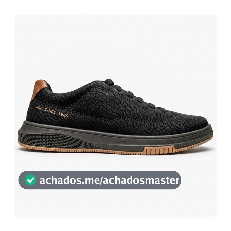 Sapatênis Masculino Couro Pegada Trabalho Casual Leve
