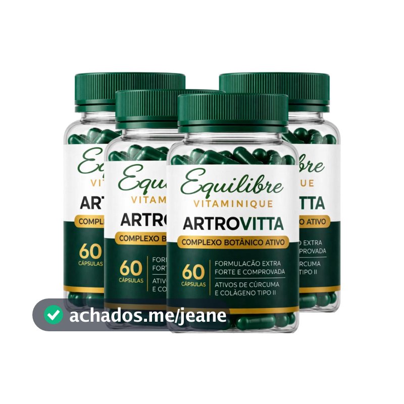 4 ArtroVitta | Suplemento Alimentar | Complexo Botânico Ativo | 60 Cápsulas