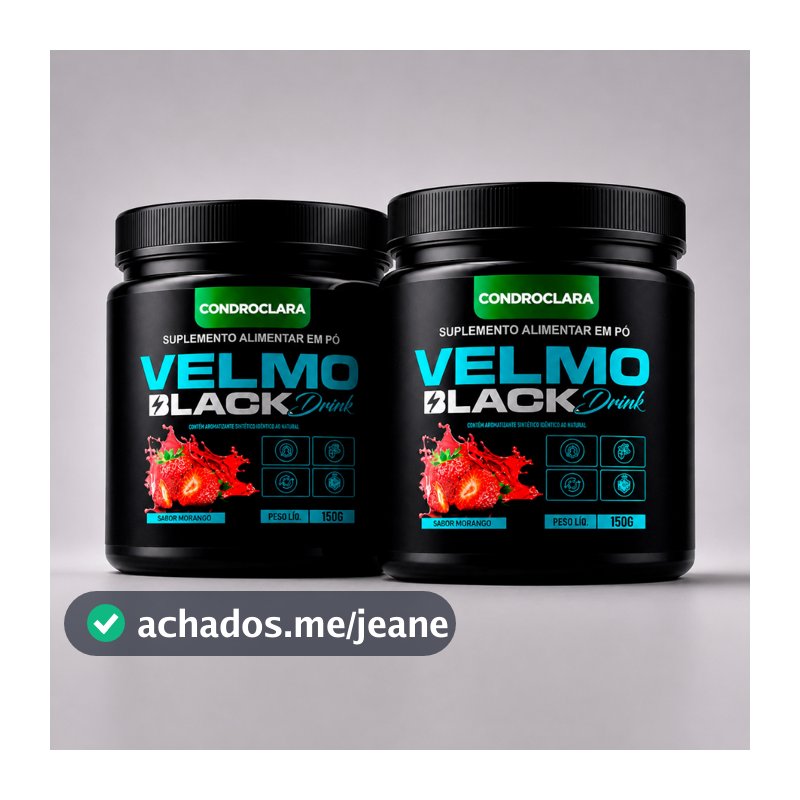 Kit 2 Velmo Black Drink Original 150g - Mais Energia E Força Compra Segura Loja Oficial Envio Imediato