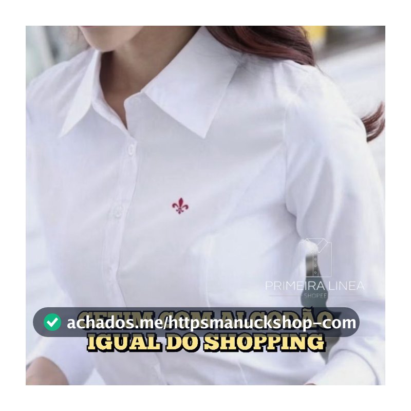 OUTLET Feminina Camisas GRIFE Camisa Camisete Social Feminina