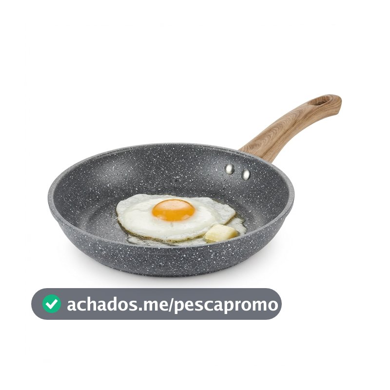 Frigideira Wolff Granilite Preta 24cm Indução Antiaderente Cerâmica Alumínio Fogão Gás Elétrico Cooktop Ovo Omelete Bife