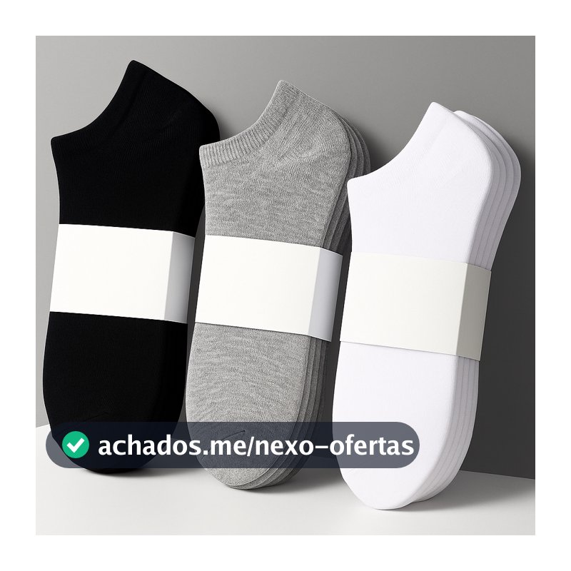 Kit Até 24 Pares De Meias Soquete unissex Menor Preço Qualidade.