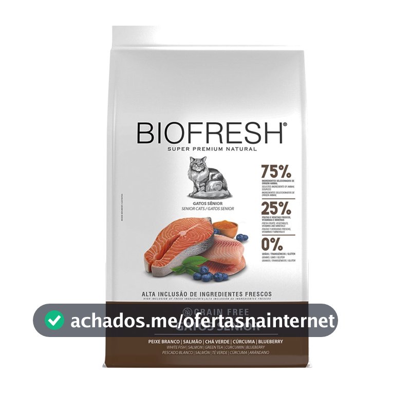 Ração Biofresh Gatos Sênior Peixe Branco - 7,5kg