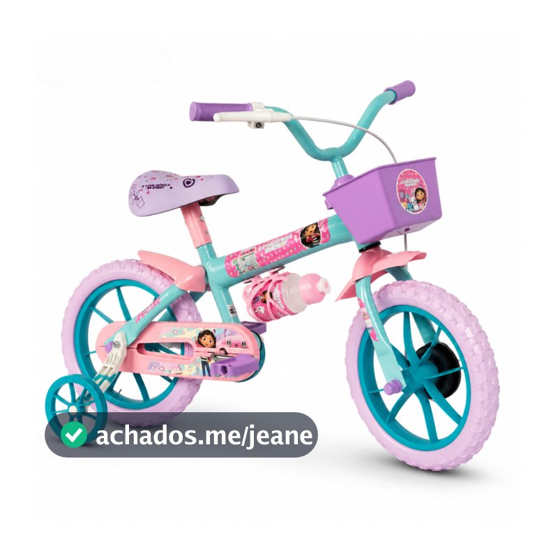 Bicicleta Infantil Aro 12 Casa Mágica Da Gabby Verden Original