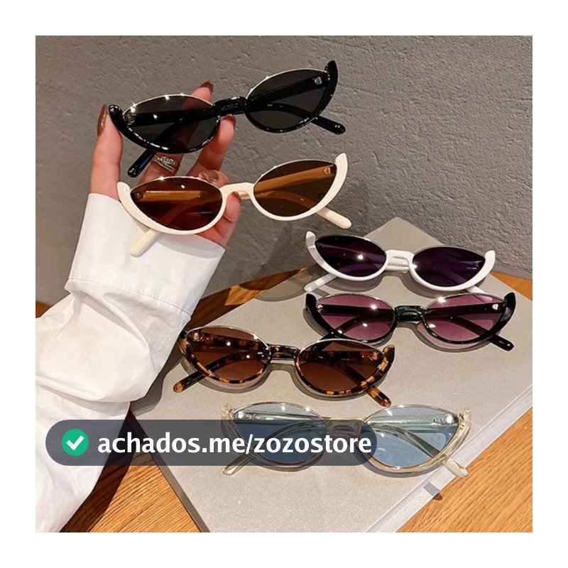 Moda Meia Armação Pequeno Olho De Gato Óculos De Sol Para Mulheres Vintage Tons Verão Praia Rua Eyewear