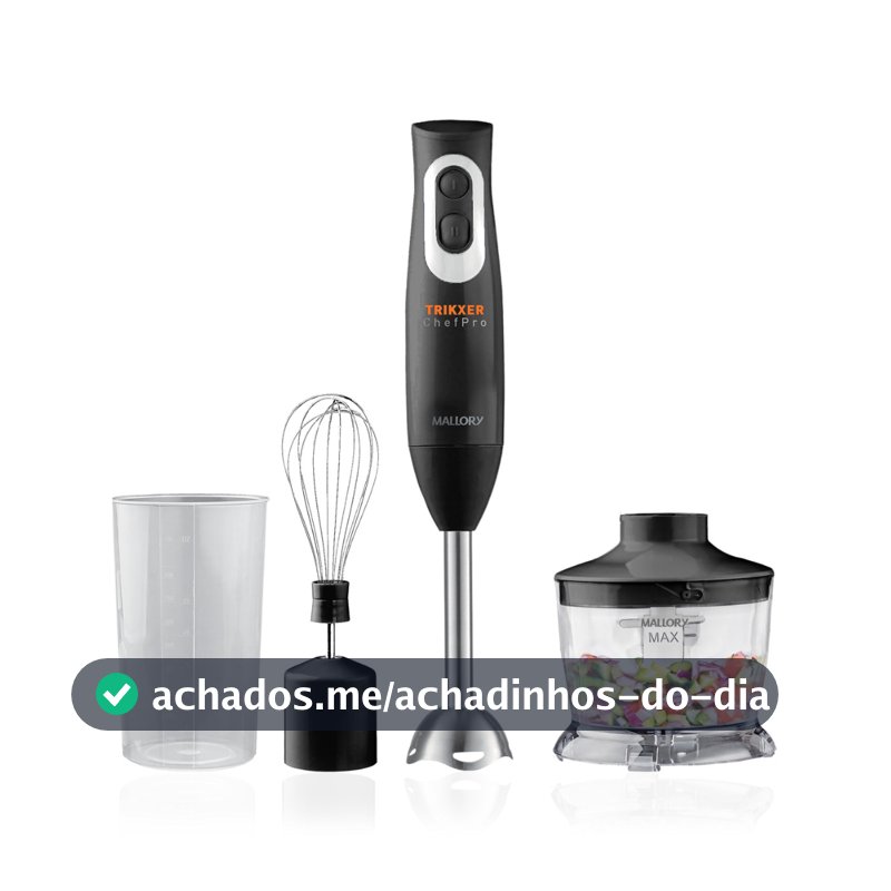 Mixer E Processador 3 Em 1 Mallory Trikxer 500w Inox