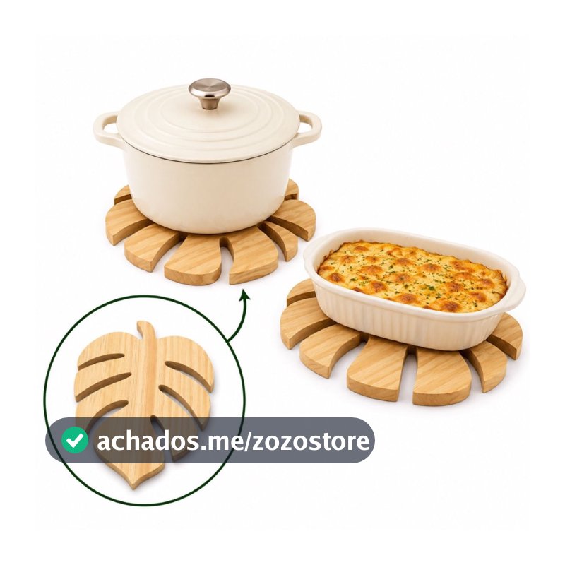 kit Descanso panela travessa quente mesa posta de cozinha natal