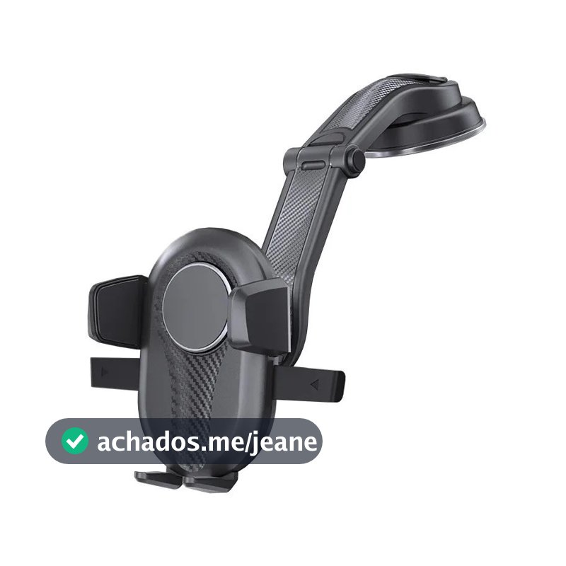 Suporte Veicular Celular Painel Para-brisa Retrátil 360