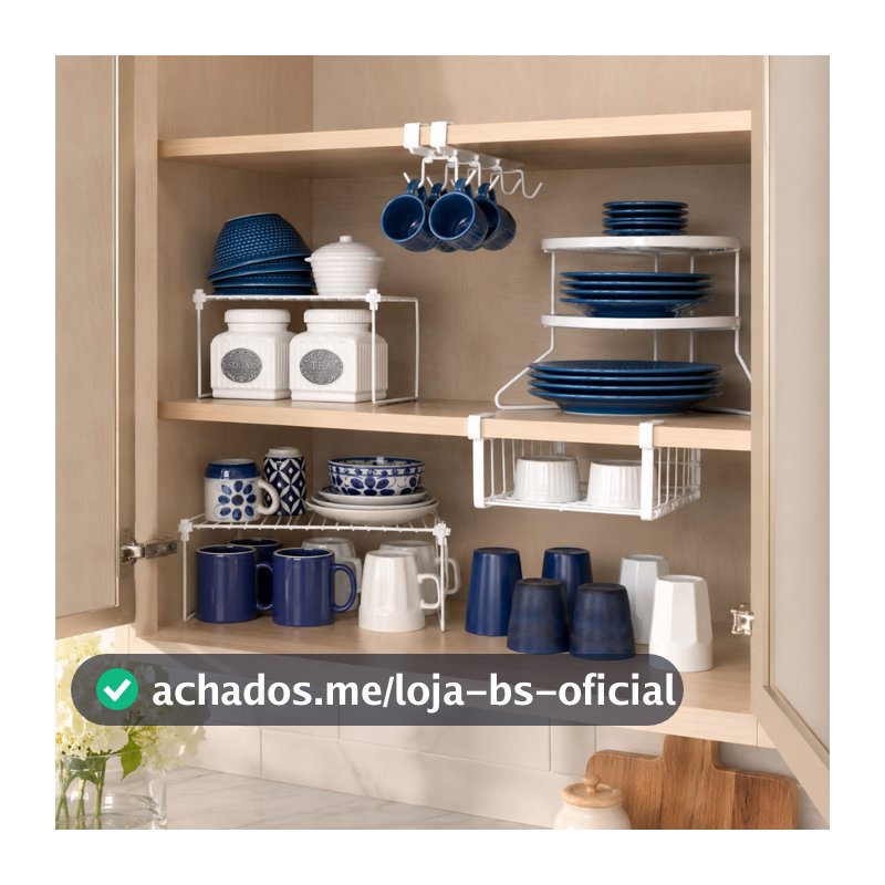 Organizador de Armário de Cozinha kit com 5 Organizadores