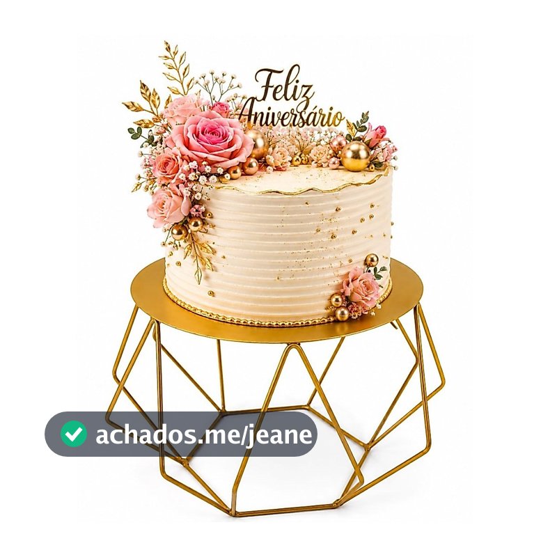 Boleira Bandeja Chaparia Para Decoração Bolos Doces Festas
