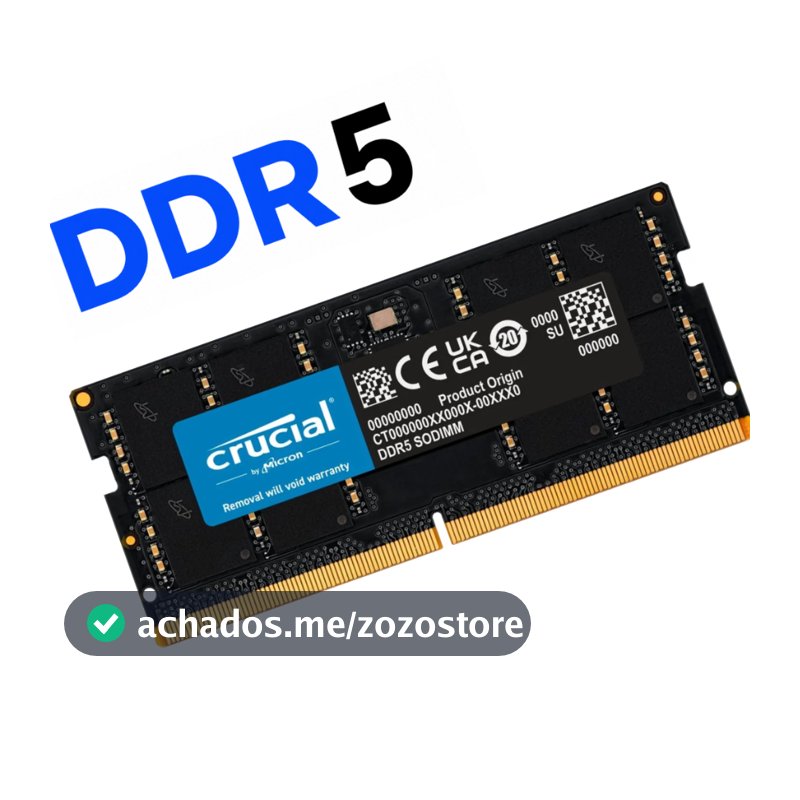 Memoria Ram DDR5 8GB 4800mhz 5600mhz NOTEBOOKS Adata/Sk Hynix/Samsung/Zilia SODIMM