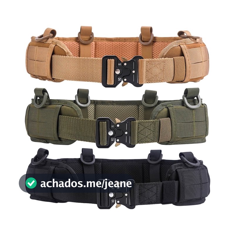 Cinto Moduvlar Tatico Modular Militar Coyote Original UnistarCinto Modular Tatico Modular Militar Coyote Original