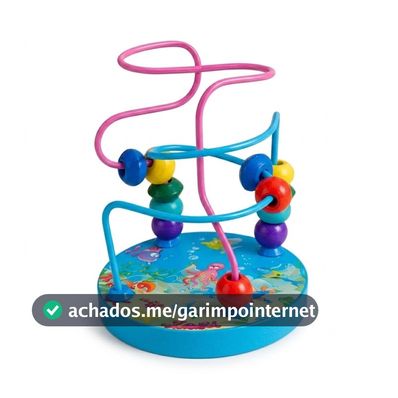 Brinquedo Montessori Pedagógico Educativo Labirinto Aramado Fundo Do Mar Castela