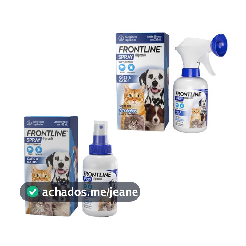 Frontline Spray Antipulgas e Carrapatos para Cães e Gatos