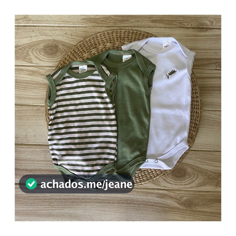 Kit 3 Body Bebê Menino Regata 100% Algodão Bordado Roupa Infantil de verão Enxoval
