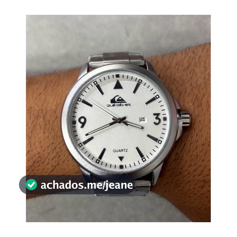 Relógio Quiksilver Aço Com Calendário