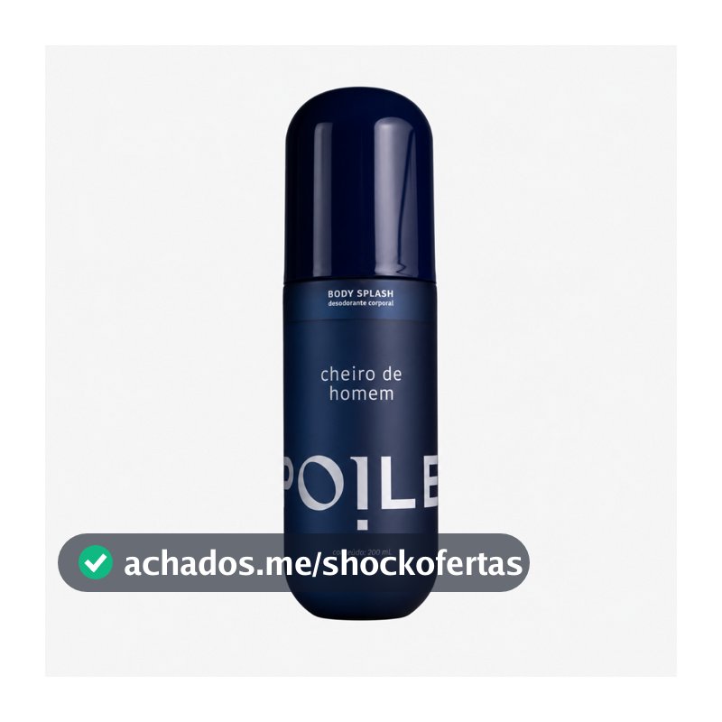 Body Splash Masculino Spoiler Cheiro de Homem 200ml Fragrância Corporal Marcante para Dia a Dia