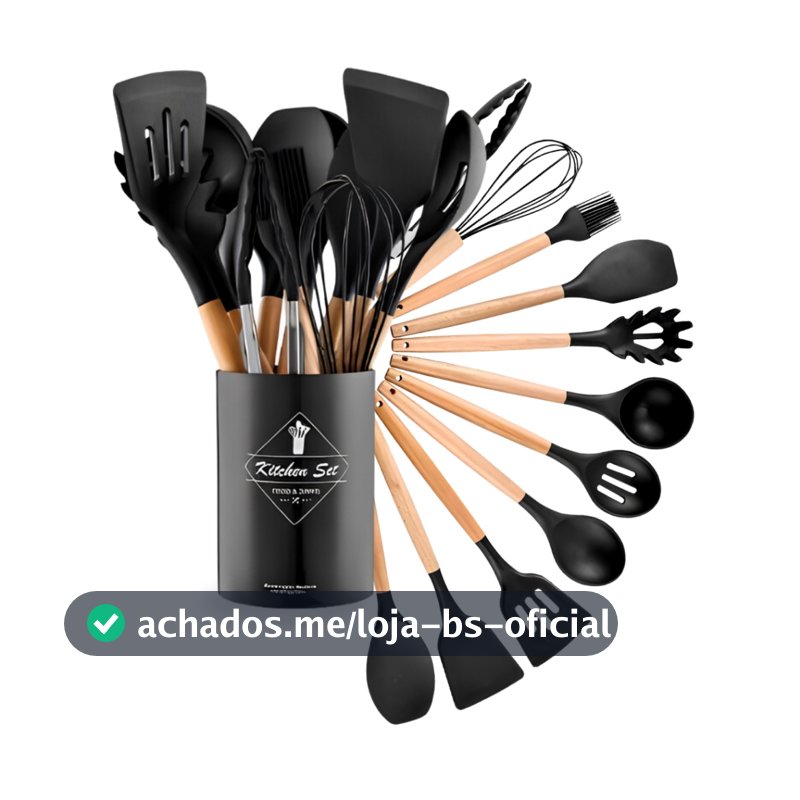 Utensílios Silicone Cozinha Antiaderente Fácil Limpeza Alta Resistência