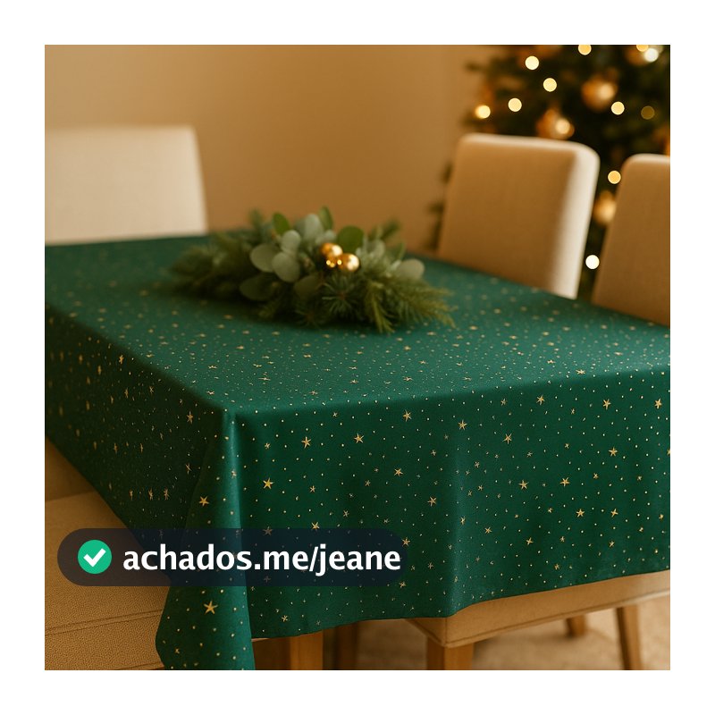 TOALHA DE MESA NATAL DECORAÇÃO 6 E 4 LUGARES