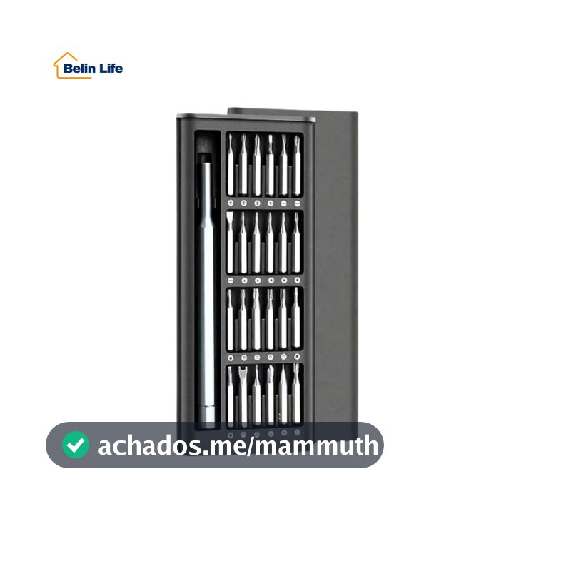 Kit De Chave De Fenda Magnética Multifuncional 24pcs