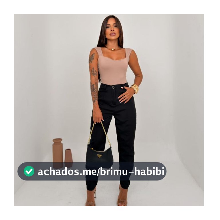 Calça Feminina Cenoura Alfaiataria Cintura Alta Social com Pregas e Bolso Faca Moda Trabalho
