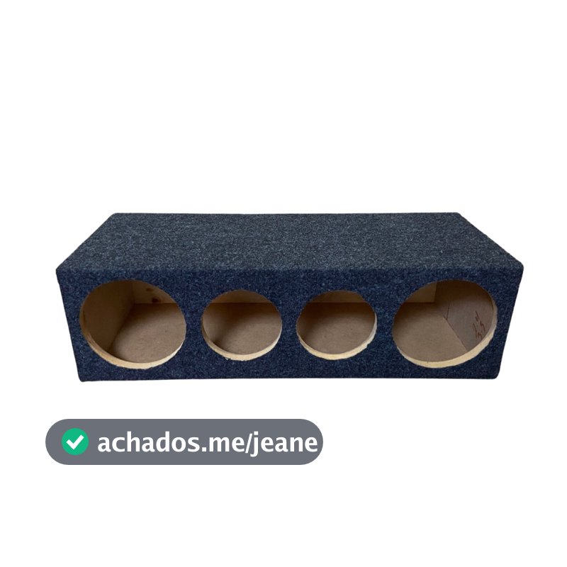 Caixa Corneteira Vazia P/ 2 Cornetas 2 Tweeter Bocal Longo/Curto Som Automotivo Mdf