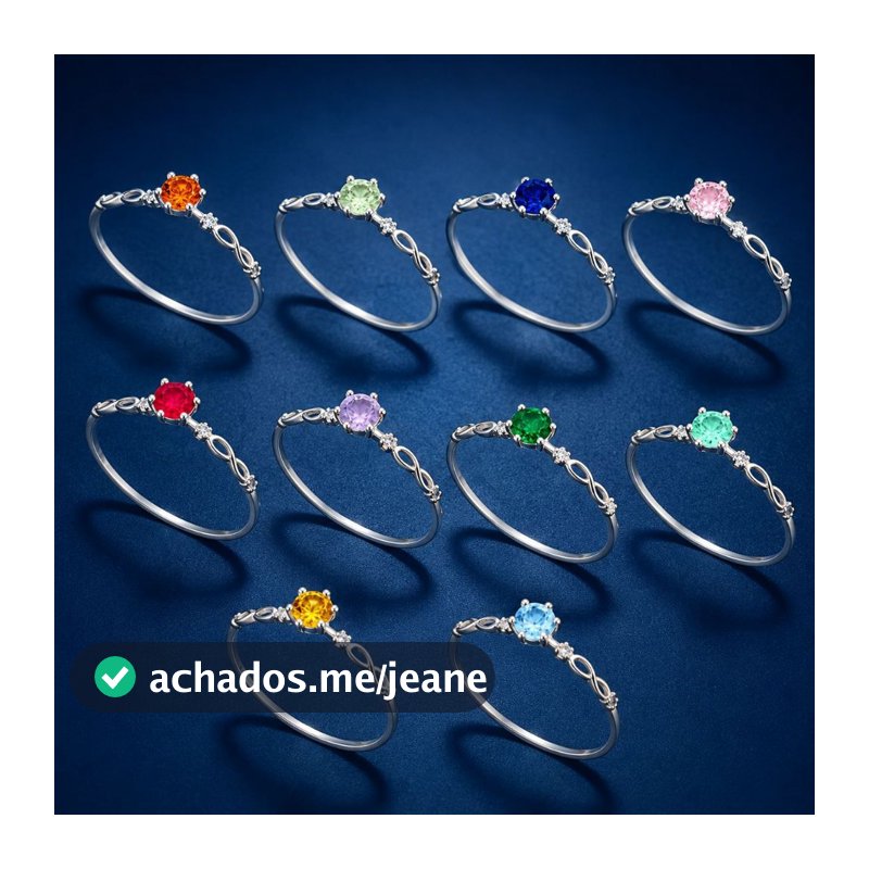 Anel Feminino Princesa Prata 925 Legítima com Pedra Central Zircônia Brilhante com Certificado