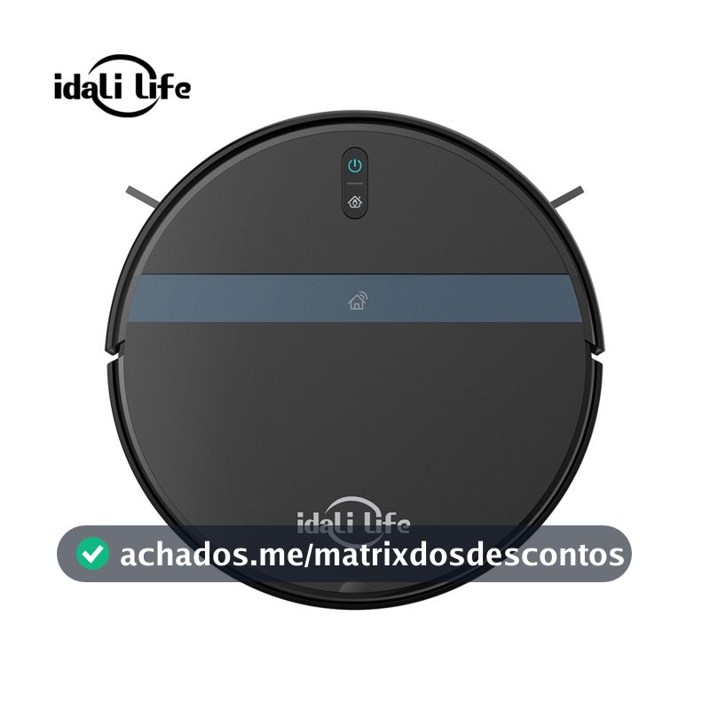 Aspirador de Pó Para Casa Robô Inteligente Com Sensores Anti- queda IDALI LIFE