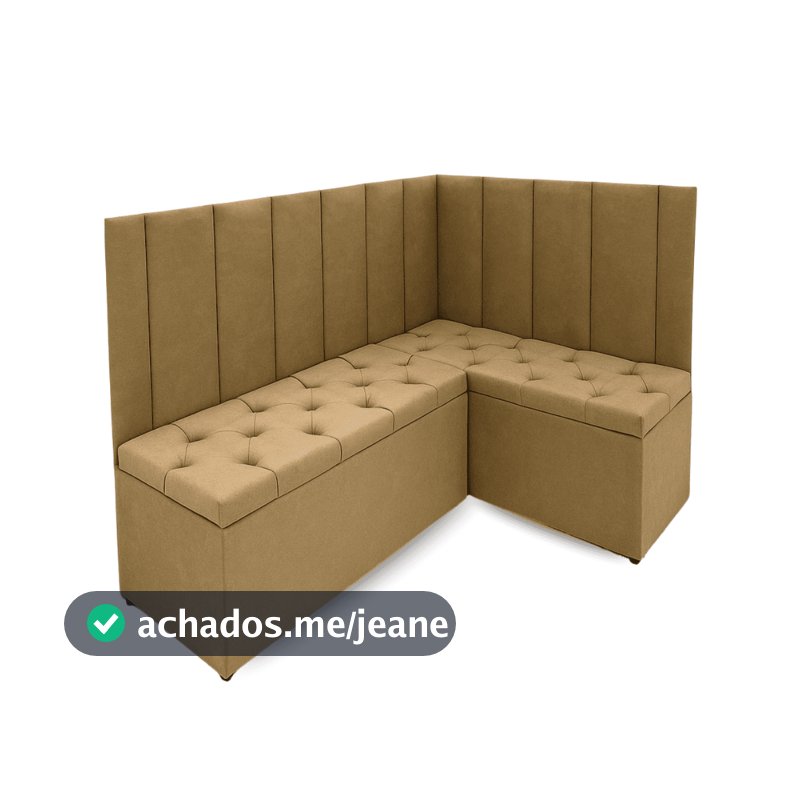 Canto Alemão Compacto Conjunto Decoração Assento Conforto Capitonê Conforto