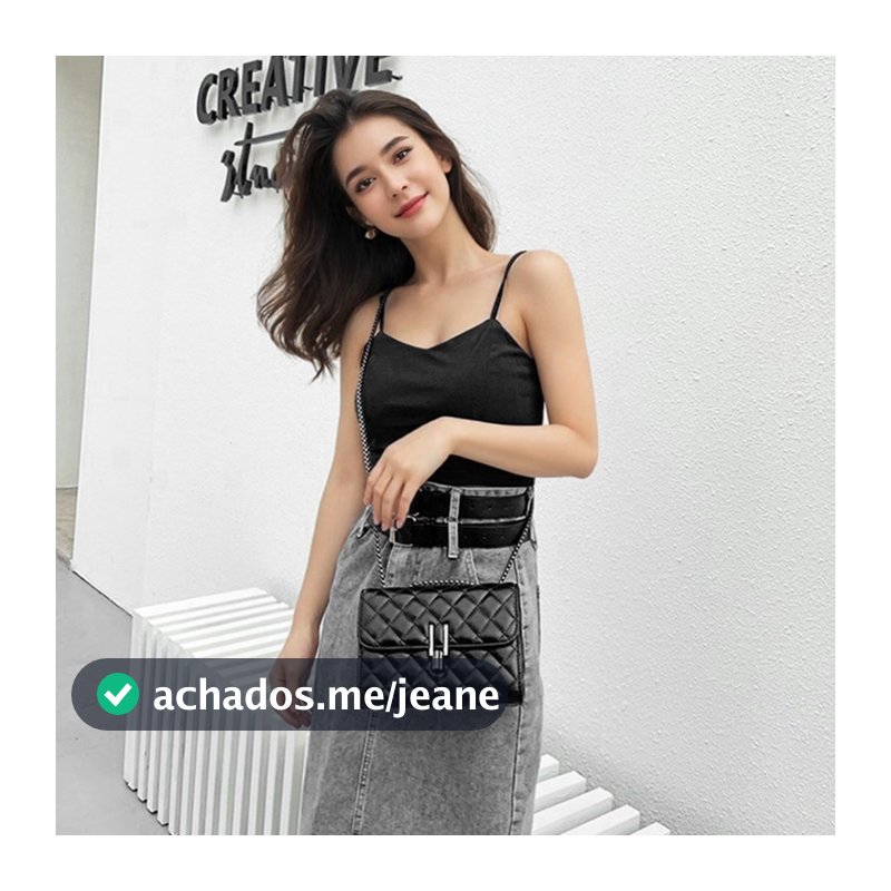 🔥Bolsa Feminina Transversal Corrente Escura “Y” Bolsa Ombro Feminina de Festa