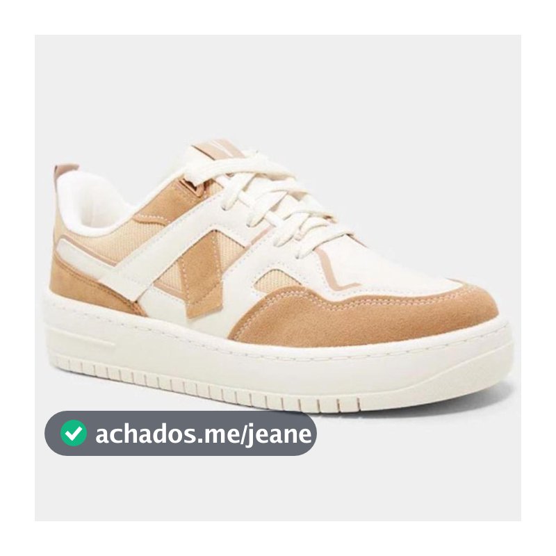 Tênis Vizzano Básico Feminino - Off White e Bege