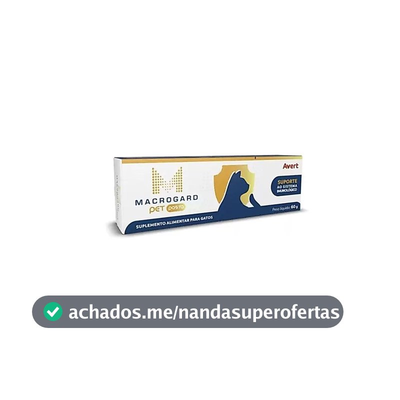 Suplemento Imunidade Gatos Macrogard Pasta 60g