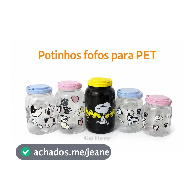 Pote Porta Ração Petiscos Cachorro Gato Pet 3,6 ou 1,7 Litros Com Alça Free BPA Organização
