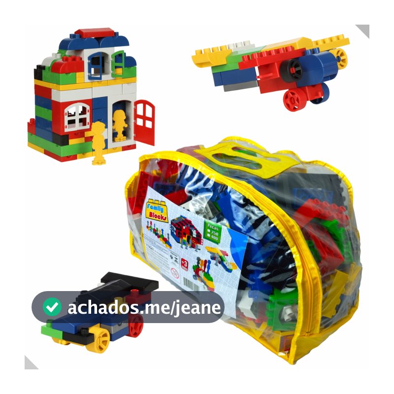 Blocos de Montar Grande 400 Peças