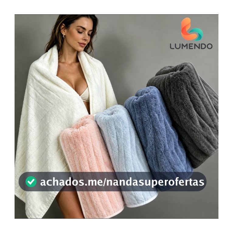 Toalha de Banho Premium Coral Fleece 70x140cm 280g Leve, arejada, absorvente e de secagem rápida