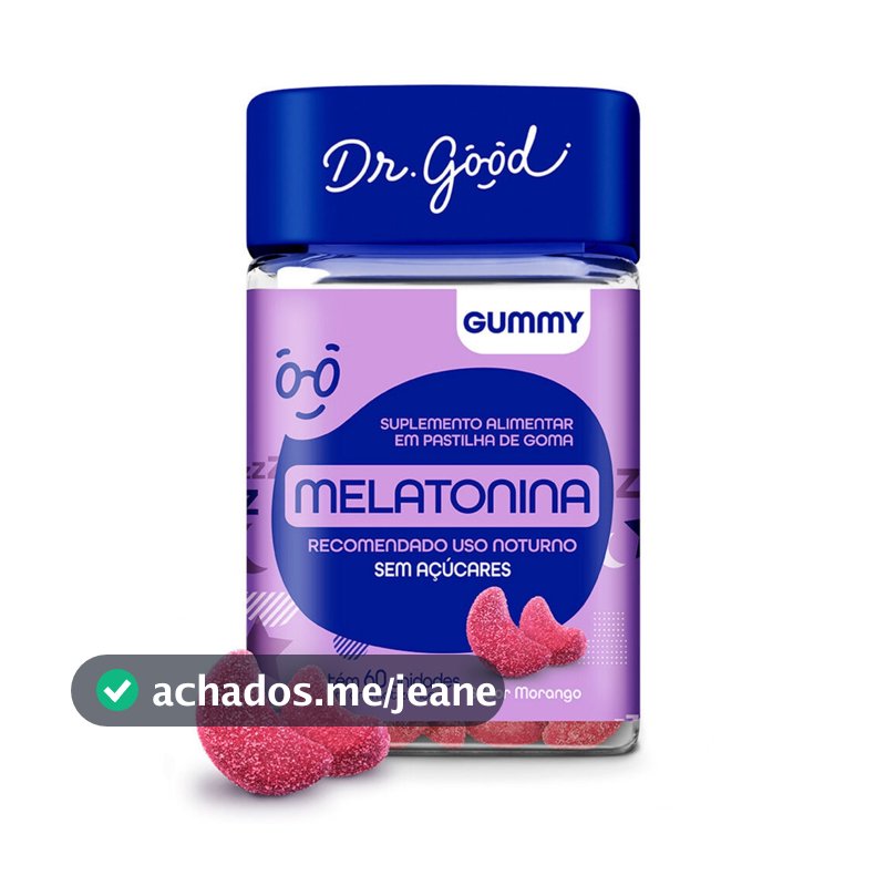Dr. Good - Melatonina - 60 gomas - Morango